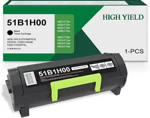 TONER 51B1H00 BLACK HIGH YIELD 8.5K PGS FOR MX417DE LEXMARK