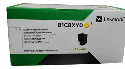 TONER 81C8XY0 YELLOW 16.2K PAGES LEXMARK