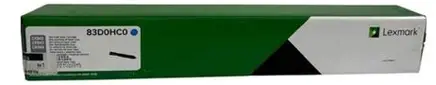 TONER 83D0HC0 CYAN 22K PAGES LEXMARK