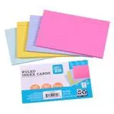 INDEX CARD 3x5 PASTEL RULED 100COUNT PEN & GEAR