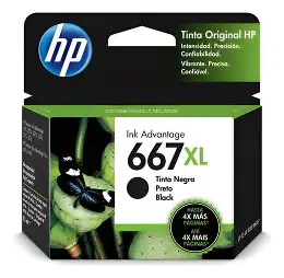 INK 667XL 480 PGS BLACK HP