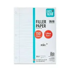 LOOSE LEAF RULED 150 SHEETSPEN & GEAR