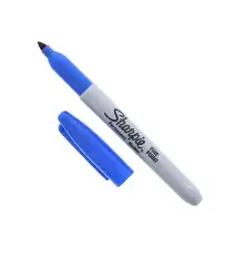 MARKERS FINE TIP BLUE FORPLASTIC, METAL, WOOD AND MORE36 COUNT SHARPIE