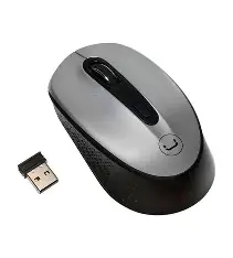 MOUSE MS6528 SILVER CONTOURWIRELESS USB UNNO TEKNO