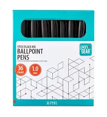 [63015] BALLPOINT PENS, 1.0 MM, BLACK P&G