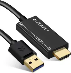 [4099] CABLE USB 3.0 TO HDMI MALE 6 FEET