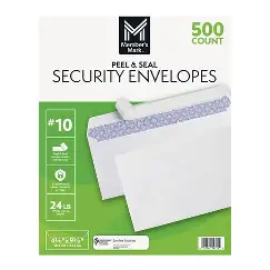 [62037] ENVELOPE #10 PEELAND SEAL 500COUNT MEMBER MARK (BOX!)