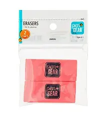 [73101] ERASER 2CT PINK PEN & GEAR
