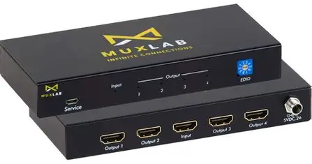 [12102] HDMI SPLITTER 1 INPUT 4 OUTPUT4K60 MUXLAB