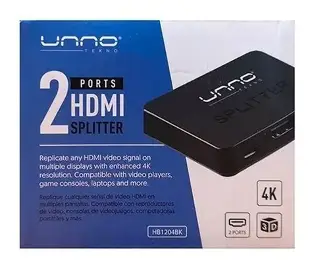 [73002] HDMI SPLITTER 2 PORTS (FEMALE)UNNO TEKNO