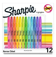 [6874] HIGHLIGHTER ASS COLORS CHISELTIP SHARPIE