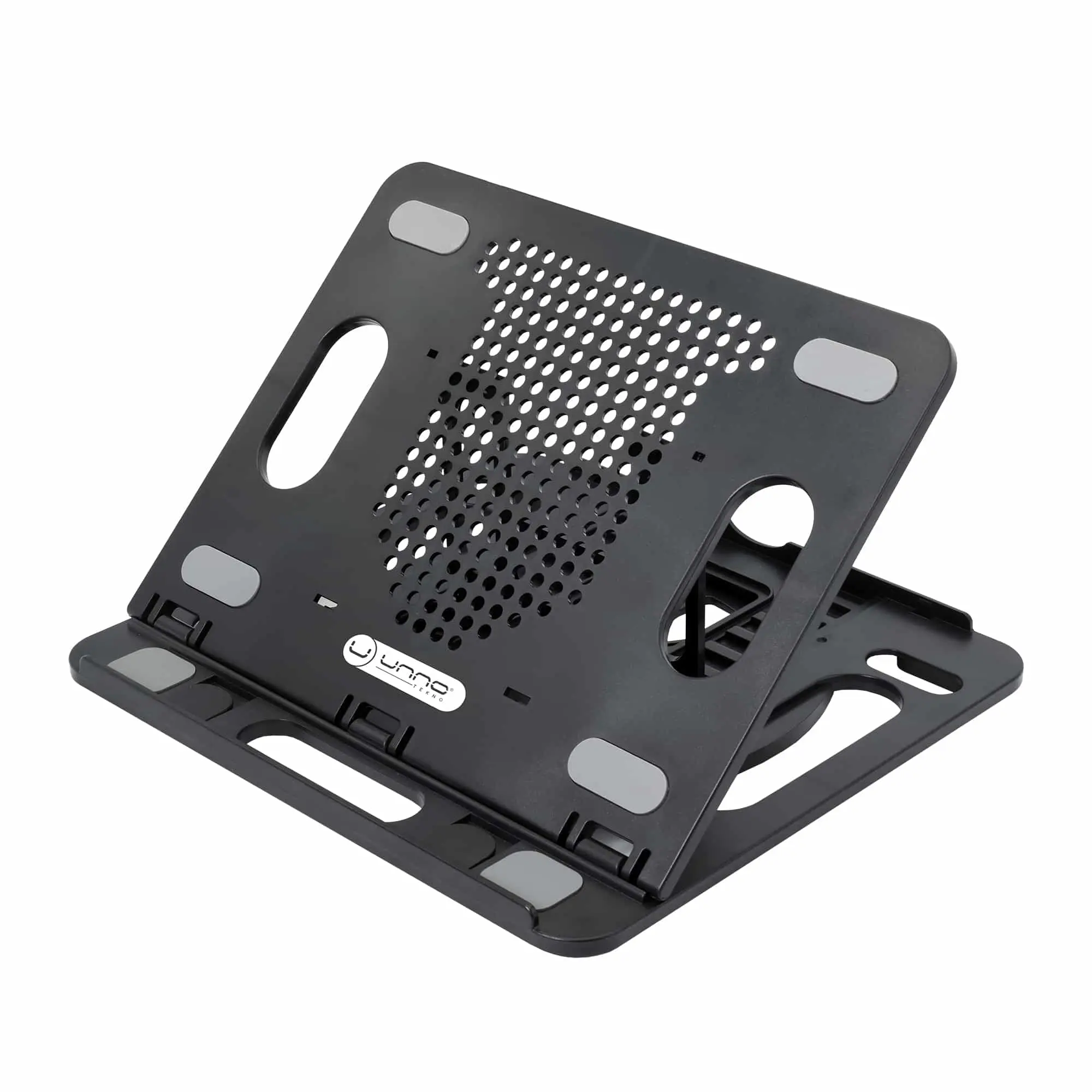 [73020] LAPTOP STAND ERGONOMIC W/ PHONE STAND UP TO 17" NC6115BK UNNO TEKNO