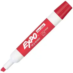 [6883] MARKER DRY ERASE CHISEL TIPRED EXPO