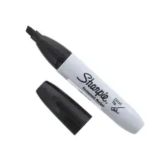[6918] MARKER LARGE CHISEL TIP BLACKSHARPIE