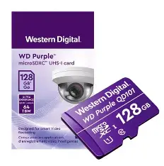 [80014] MICRO SD CARD 128GBSURVEILLANCE PURPLE WESTERNDIGITAL