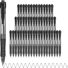 [63022] PEN 1.0MM BLACK INK 100 COUNT (SINGLE) BALLPOINT RETRACTABLE DEEGTRAN