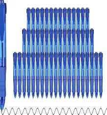 [63021] PEN BLUE INK 1.0MM 100 COUNT BALLPOINT RETRACTABLE DEEGTRAN